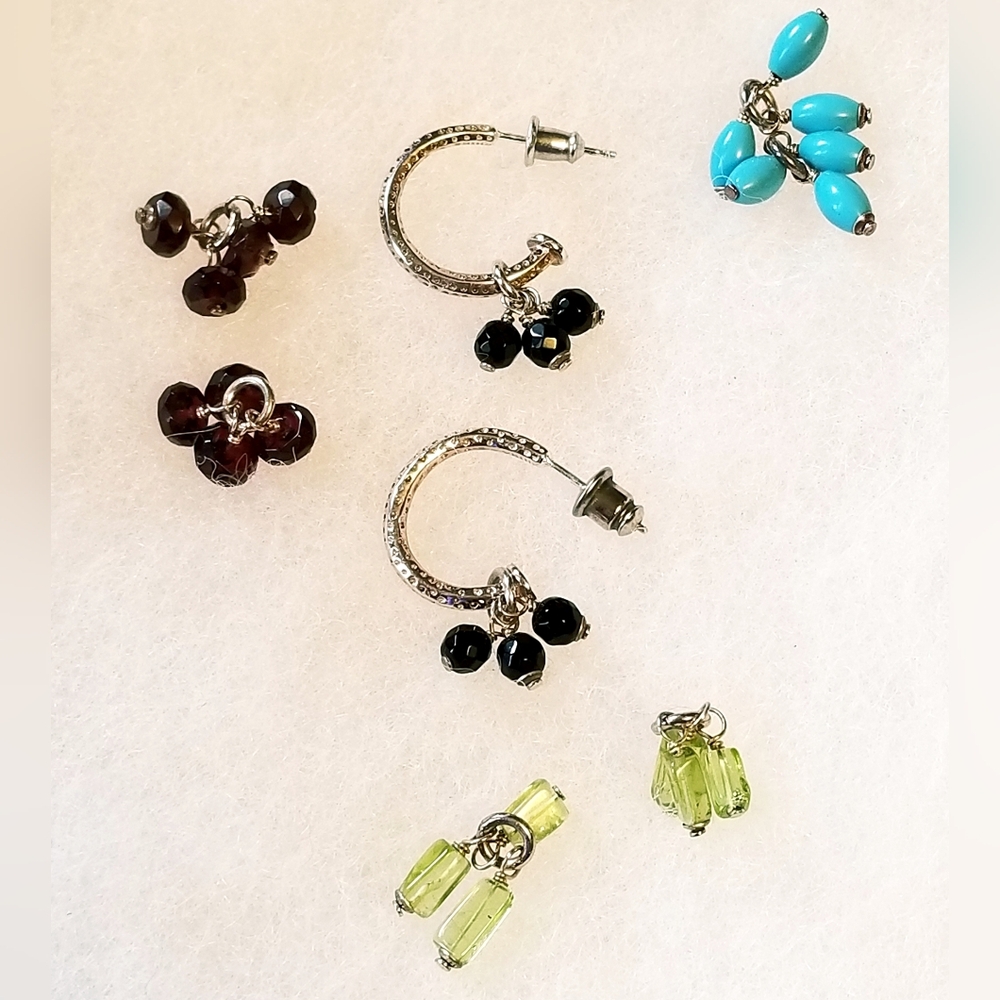 Silpada Interchangeable Gemstone Earrings - image 5